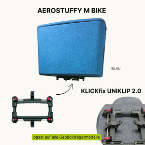 AEROSTUFFY M BIKE in blau mit KLICKfix UNIKLIP 2.0
