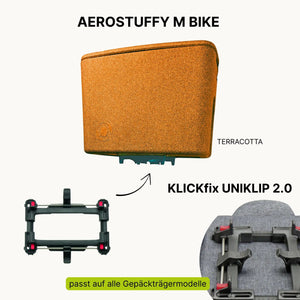 AEROSTUFFY M BIKE in terracotta mit KLICKfix UNIKLIP 2.0