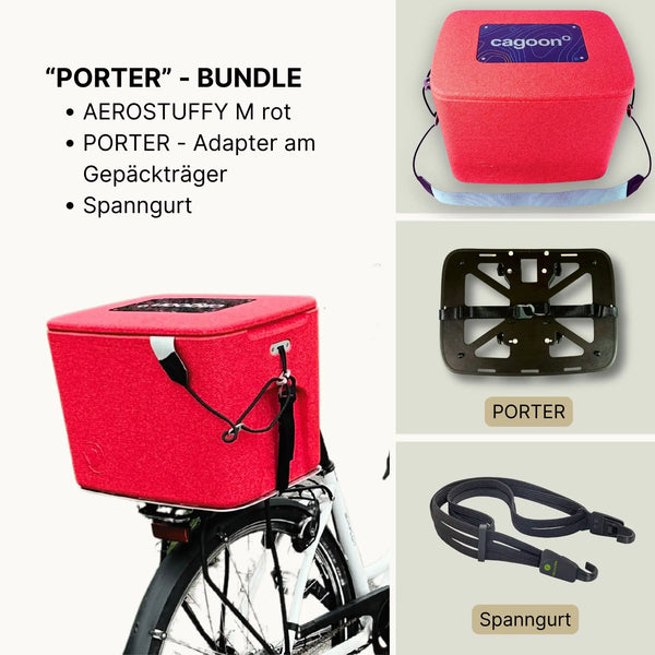 Bundle Set AEROSTUFFY M und PORTER rot