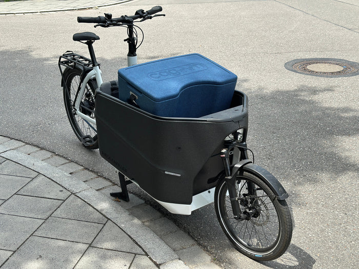 Der AEROSTUFFY im Lastenrad.
