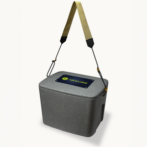 AEROSTUFFY M Custom Edition – individualisierte Kühlbox mit racktime Logo. Ab 3 Stück Firmen-, Vereins- oder Hochzeitsedition, Made in Prutting.