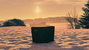 Winterlandschaft mit AEROSTUFFY M schwarz in Prutting