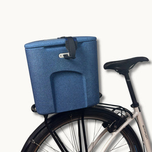 AEROSTUFFY M BIKE Kühlbox für das Fahrrad in blau, per Klick fix am Gepäckträger befestigt