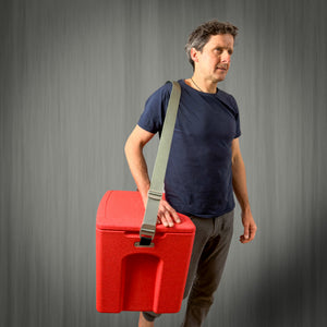 AEROSTUFFY L 52L – Kühlbox mit Schwarzem Deckel / Roter Box