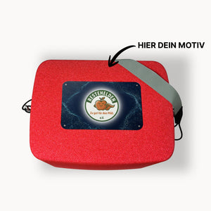 AEROSTUFFY M Custom Edition – individualisierte Kühlbox mit Restehelden e.V. Logo. Ab 3 Stück Firmen-, Vereins- oder Hochzeitsedition, Made in Prutting.