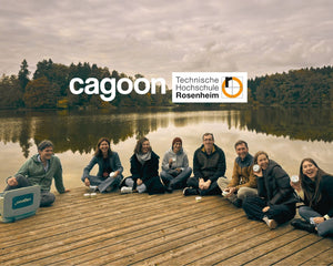 CAGOON-Team mit Masterstudierenden der TH Rosenheim am See im Chiemgau – Kooperation im berufsbegleitenden Studiengang M.Sc. Circular Economy, Campus Burghausen, Studienjahr 2025/2026.