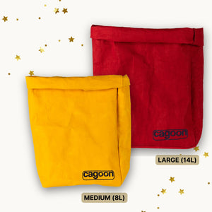 Food Bag Set Weihnachtsedtion gelb und rot