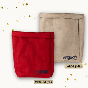 Food Bag Set Weihnachtsedtion rot und grau