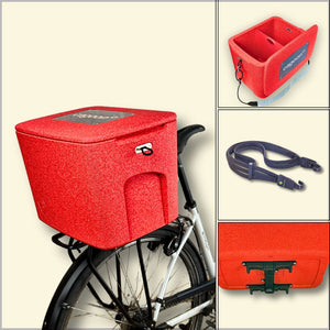 AEROSTUFFY M BIKE Rot mit Spanngurt