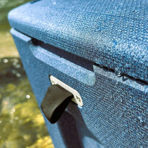 Produktbild Box blau Aufnahme Tragegurt