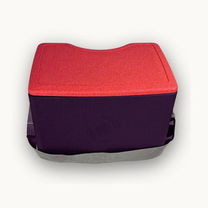 Stammkundenangebot mit AEROSTUFFY L in rot und schwarz geschlossen mit Gurt
