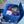AEROSTUFFY M BIKE blau offen mit Lebensmitteln