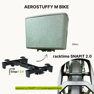 AEROSTUFFY M BIKE in grau mit SNAPIT 2.0