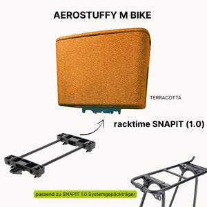 AEROSTUFFY M BIKE in terracotta mit SNAPIT 1.0 