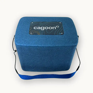 Einkaufsbox Größe M blau mit Tragegurt