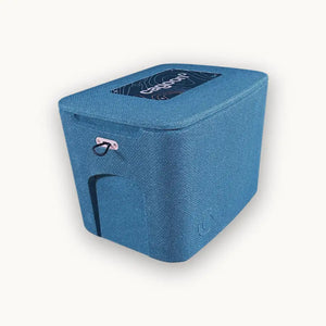 Box in Größe M blau schräge Ansicht