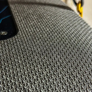 Einkaufskiste blau Größe M Detail Struktur der Oberfläche