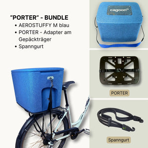 Bundle Set AEROSTUFFY M  und PORTER blau