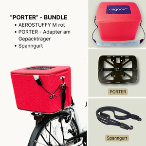 Bundle Set AEROSTUFFY M  und PORTER rot