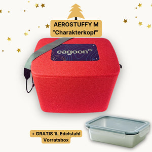 Aerostuffy M Charakterkopf in rot mit Vorratsbox