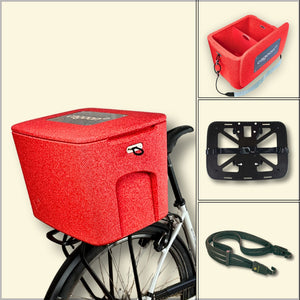 AEROSTUFFY M rot mit Porter und Spanngurt